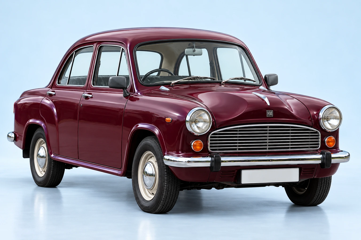 Studio illustration of Hindustan Ambassador 1800 ISZ